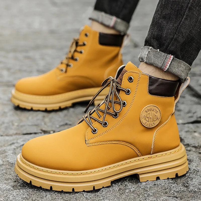 Bota de Trabalho Masculina Cano Alto