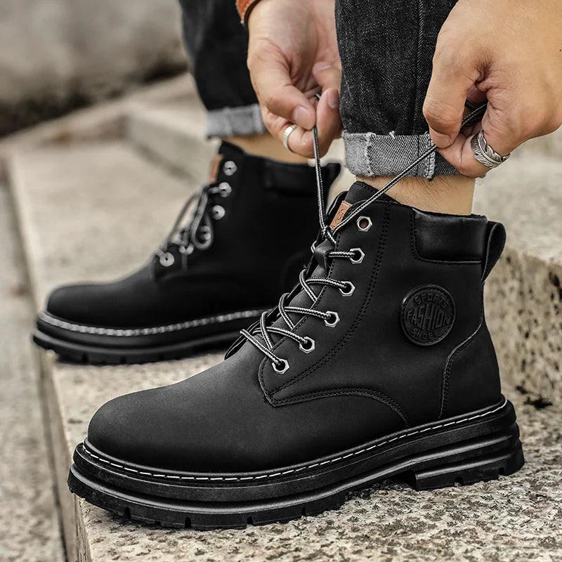 Bota de Trabalho Masculina Cano Alto
