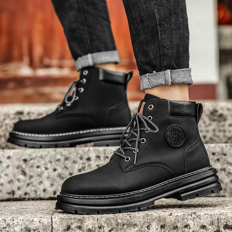 Bota de Trabalho Masculina Cano Alto