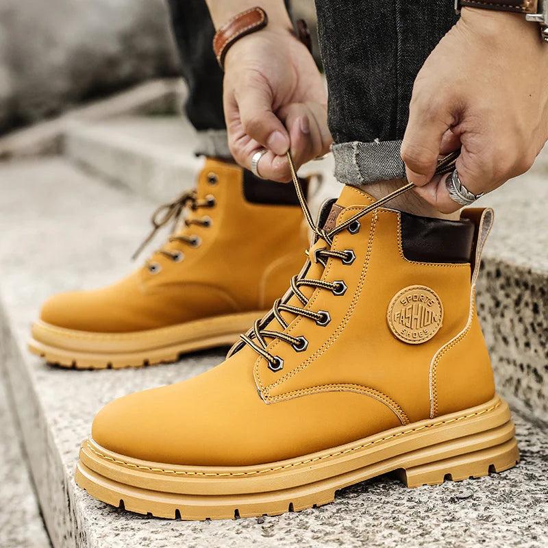 Bota de Trabalho Masculina Cano Alto