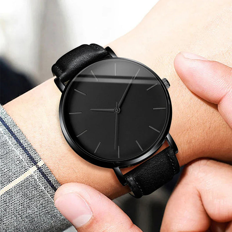 Relógio Minimalista softblack + Brinde
