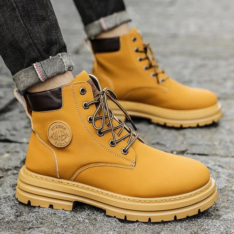 Bota de Trabalho Masculina Cano Alto