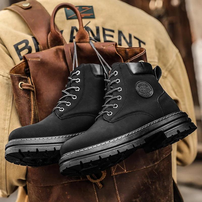 Bota de Trabalho Masculina Cano Alto