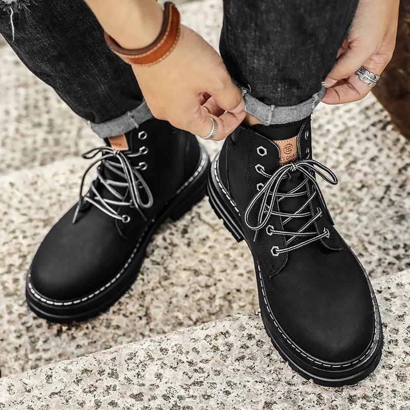 Bota de Trabalho Masculina Cano Alto