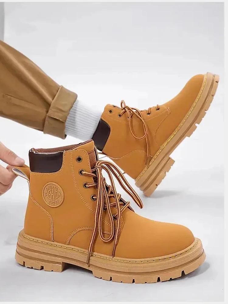 Bota de Trabalho Masculina Cano Alto