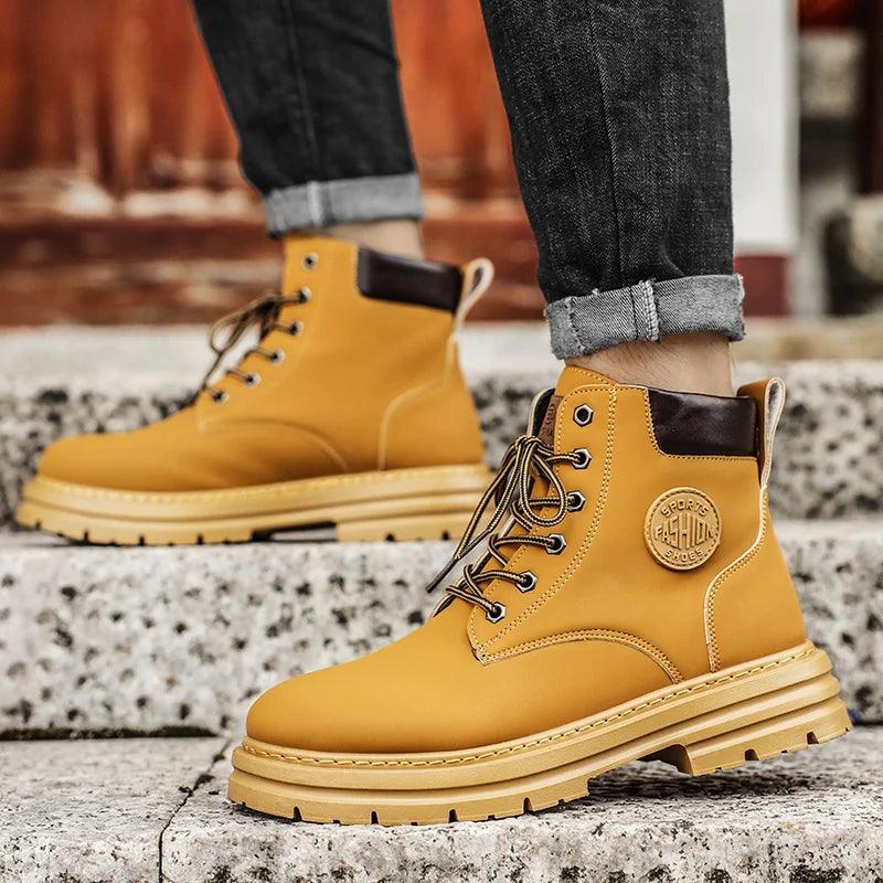 Bota de Trabalho Masculina Cano Alto