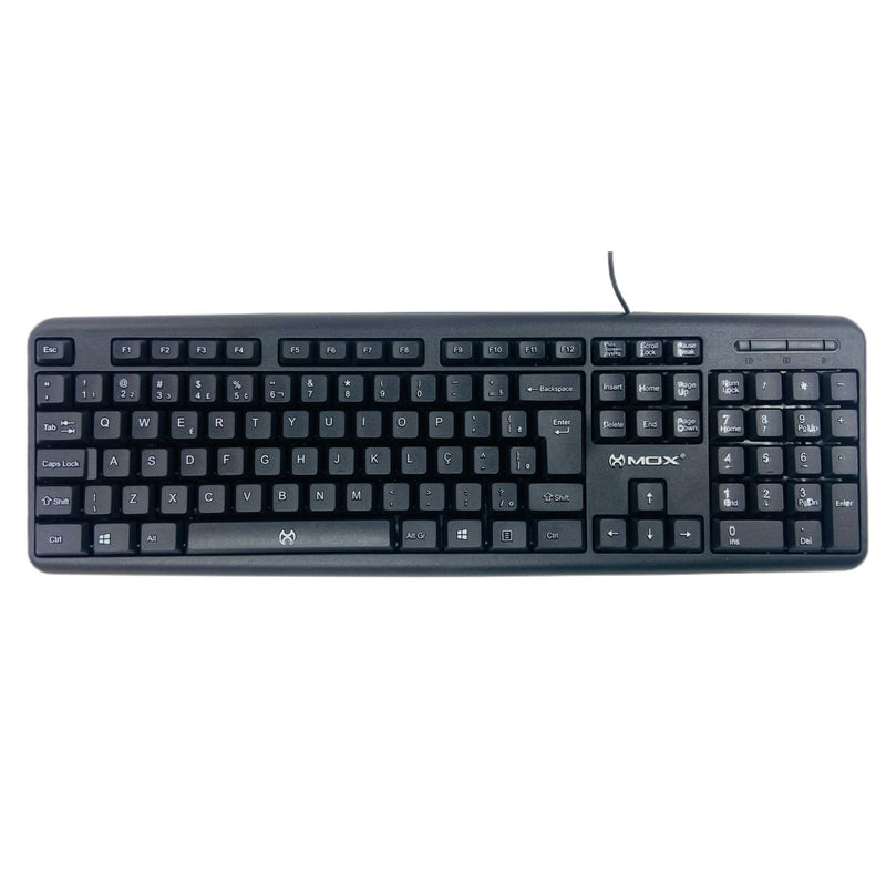 Teclado Mox Multimídia USB PC e Notebook Padrão ABNT2 MO-KB110