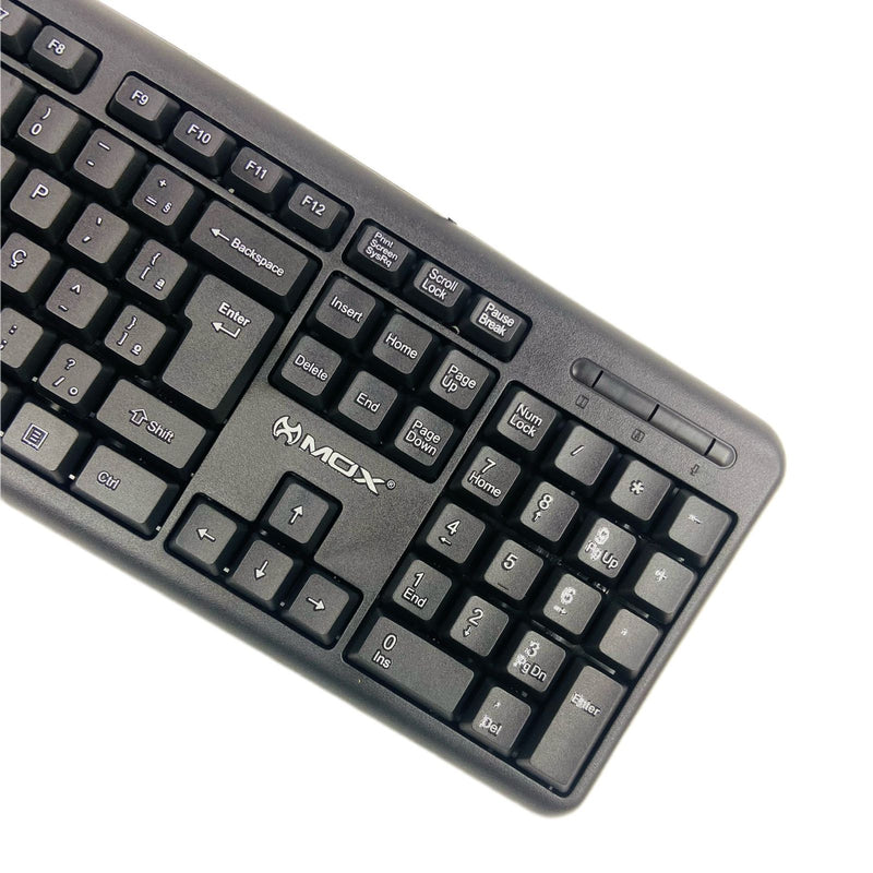 Teclado Mox Multimídia USB PC e Notebook Padrão ABNT2 MO-KB110