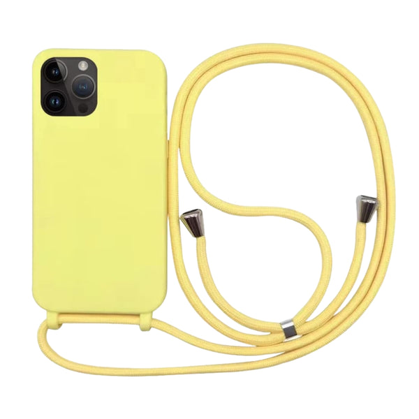 Capa com Alça para iPhone - Amarelo Modelo do iPhone:16